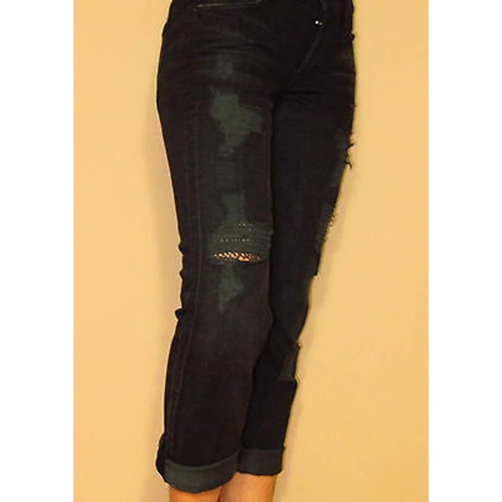 7 For All Mankind Rickie Boyfriend Jeans, Black